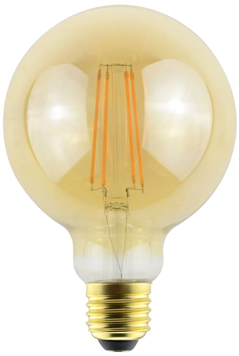 Avide e27 led filament lamp 7w - 725lm - 2500k - extra warm wit - dimbaar - led globe g95 - vervangt 55w gloeilamp