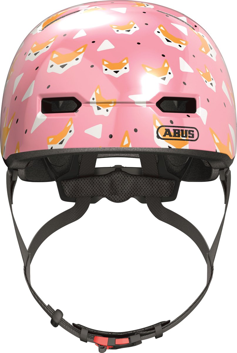 Abus fietshelm skurb kid rose foxes s - 45-50 cm - pink - geschikt voor gebruik op kinderfietsen - 240 g