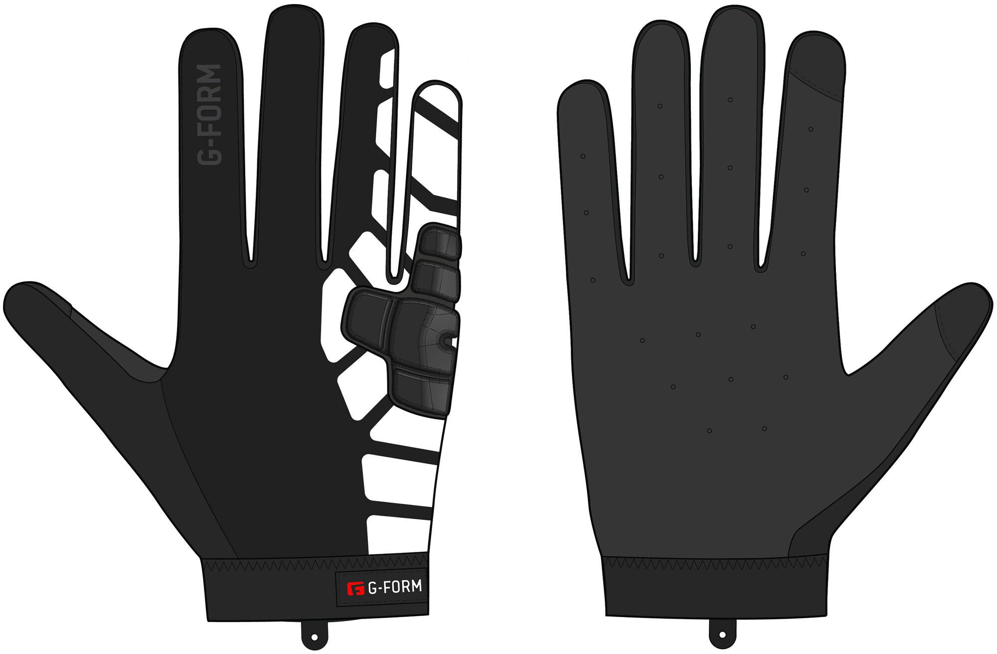 G-form winterhandschoen bolle glove bolle winter xs black white