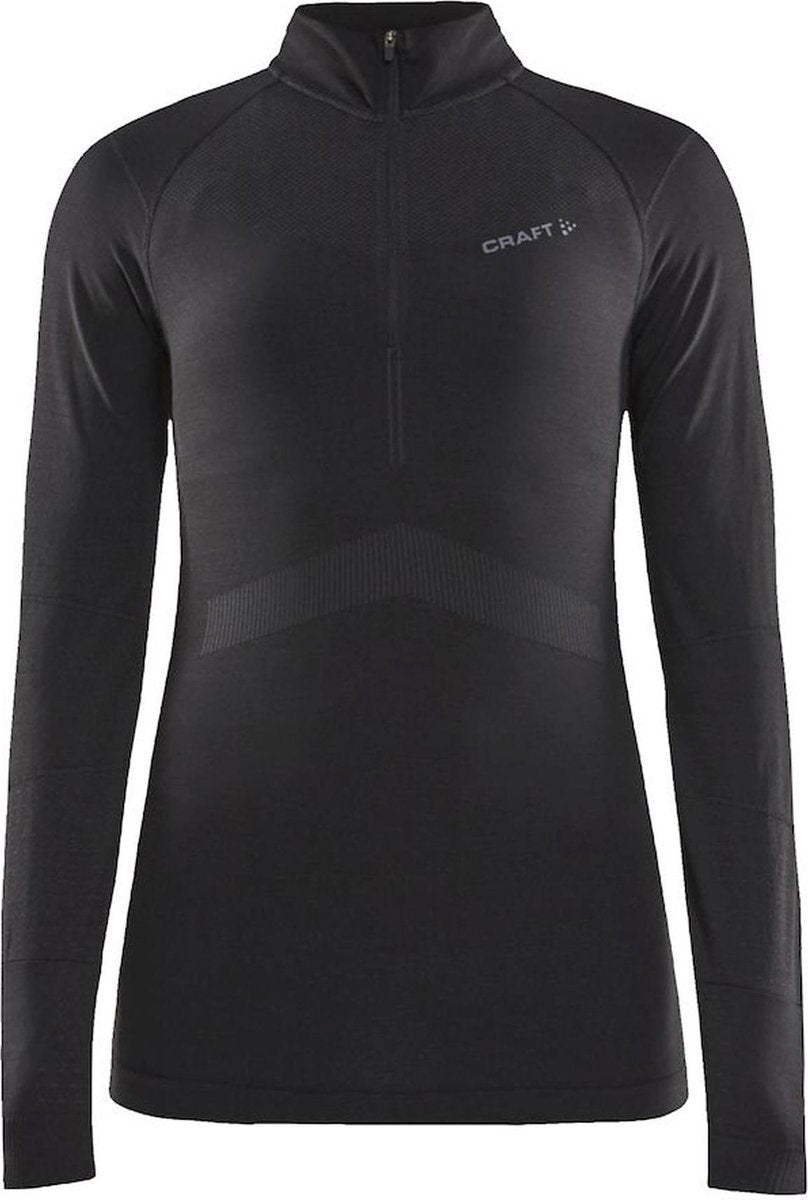 Craft active intensity zip thermoshirt dames - maat s