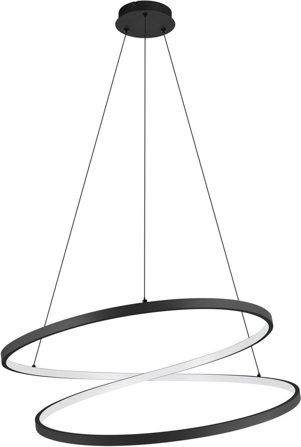 Eglo ruotale hanglamp - led - ø 70 cm - zwart wit