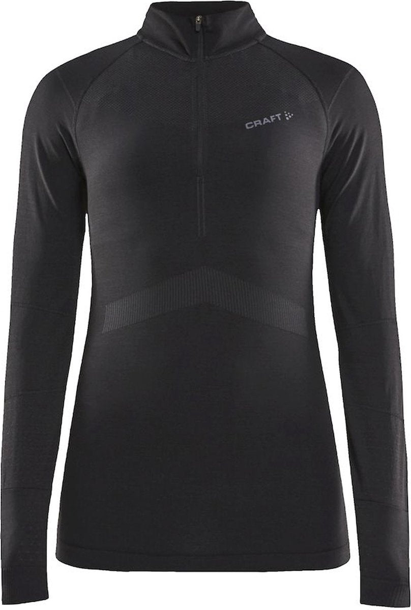 Craft active intensity zip thermoshirt dames - maat l
