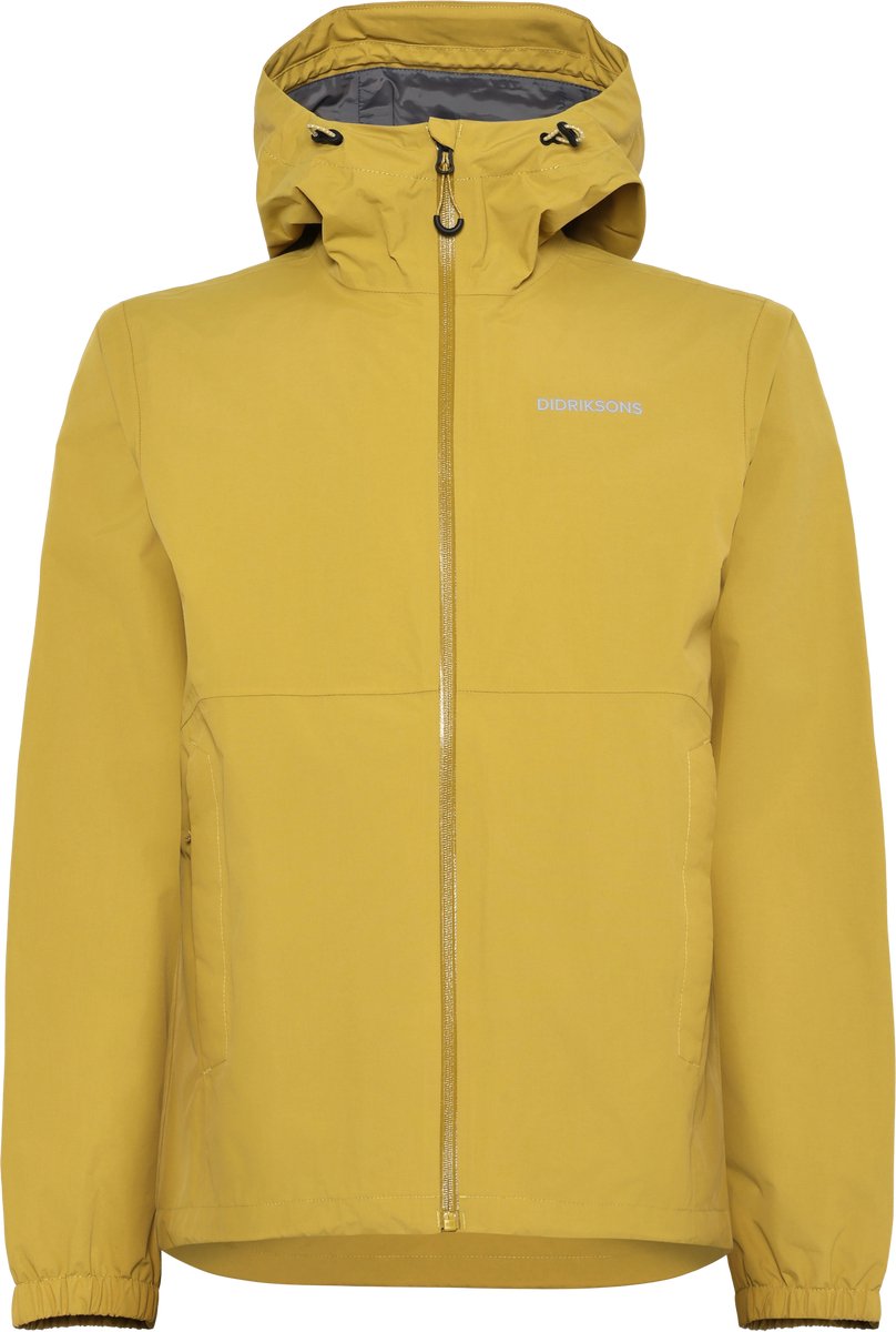 Didriksons dario usx jkt 2 unisex outdoorjas - yellow pollen