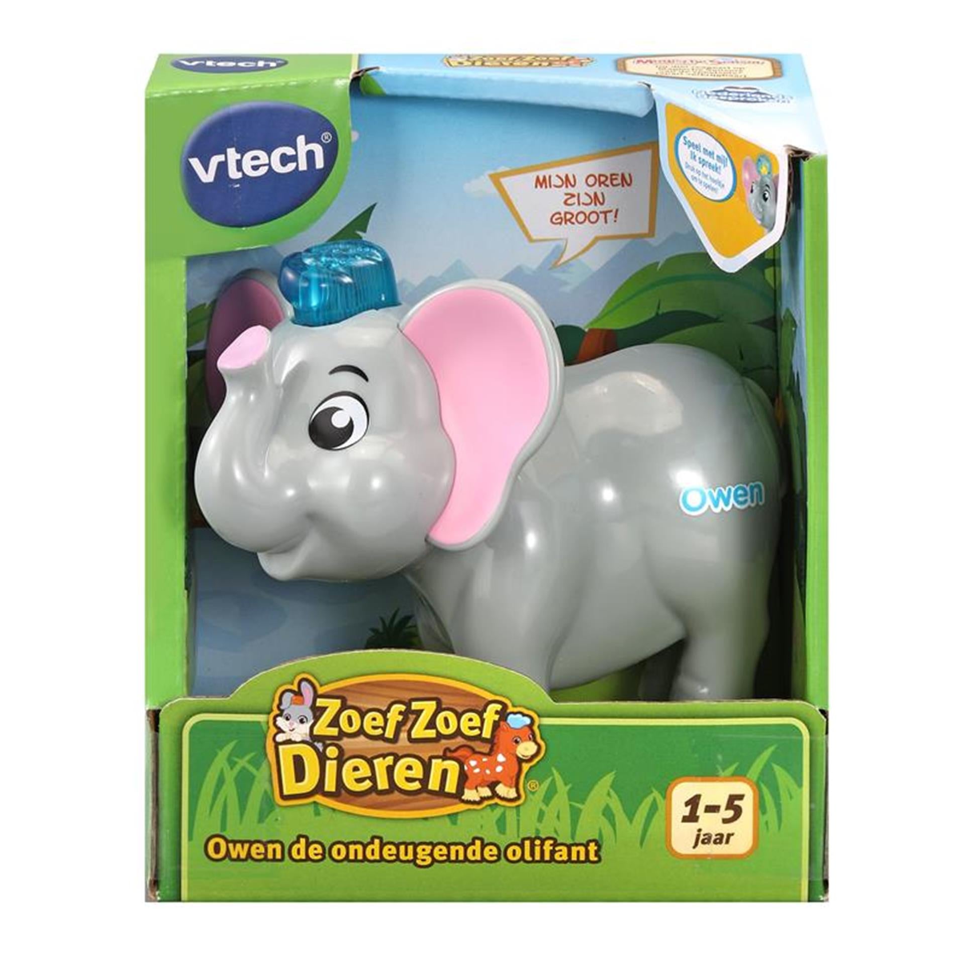 Vtech zoef zoef owen de ondeugende olifant + licht en geluid