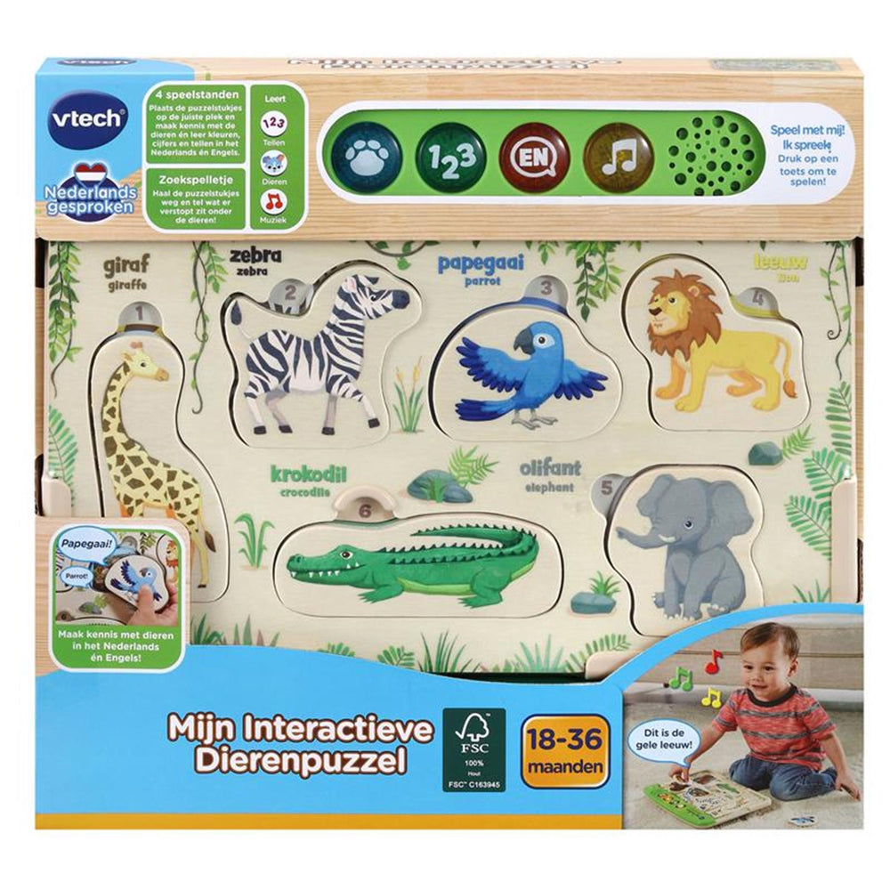Vtech mijn interactieve dierenpuzzel (fsc)