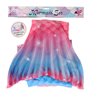 Zeemeerminstaart setje + bikini 11-13 jaar