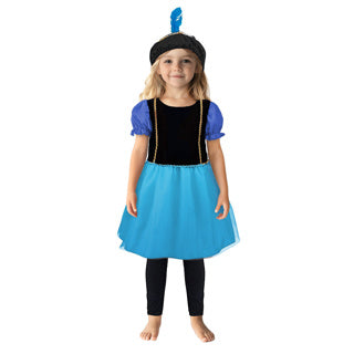 Overige merken pietenjurk 98-104 paars blauw