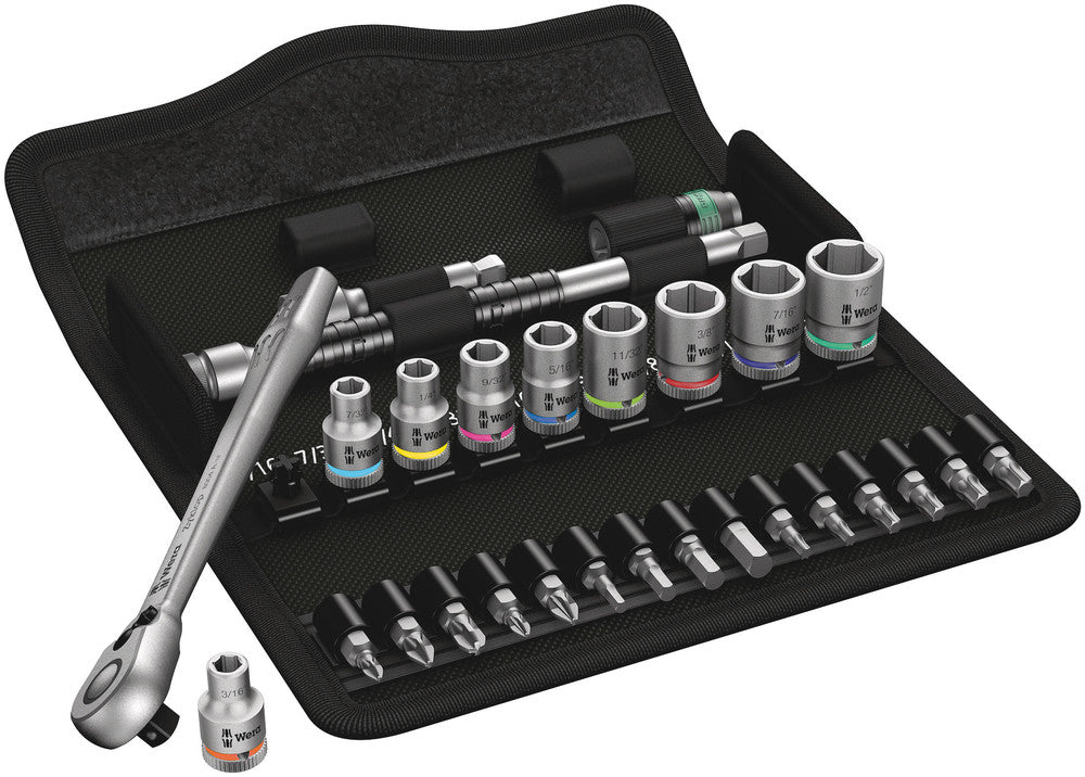 Wera 8100 SA 11 Zyklop Metal-ratelset, 28-delig