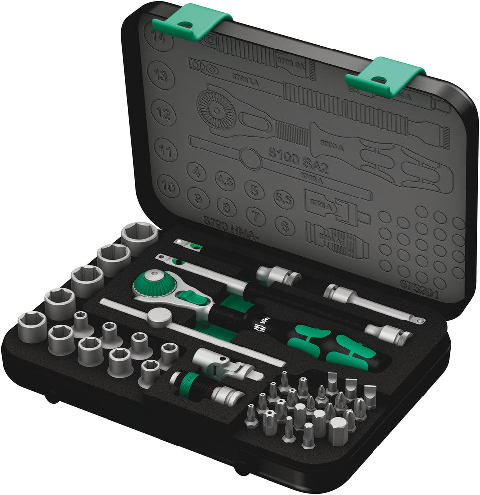 Wera 8100 SA 2 Zyklop Speed ​​ratelset 1 4