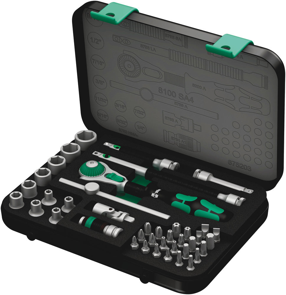 Wera 8100 SA 4 Zyklop Speed ​​ratelset, 1 4