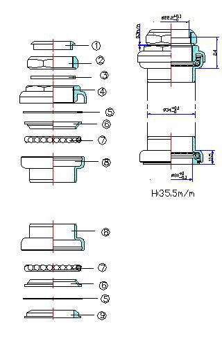 Tecora balhoofdstel verloop gazelle 22,2 34 30,0 220242