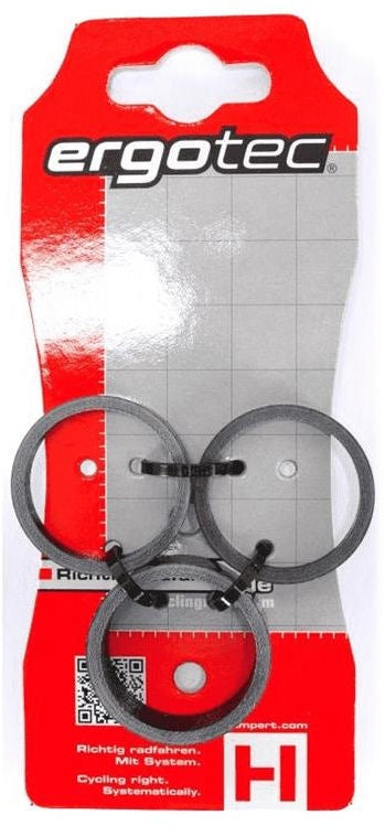 Ergotec balhoofd spacerset 1-1 8 (ø28,6) 3-delig 3 5 10mm carbon