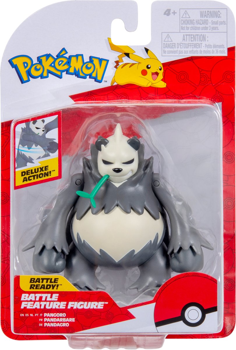 Jazwares pokémon - battle feature figure - pangoro