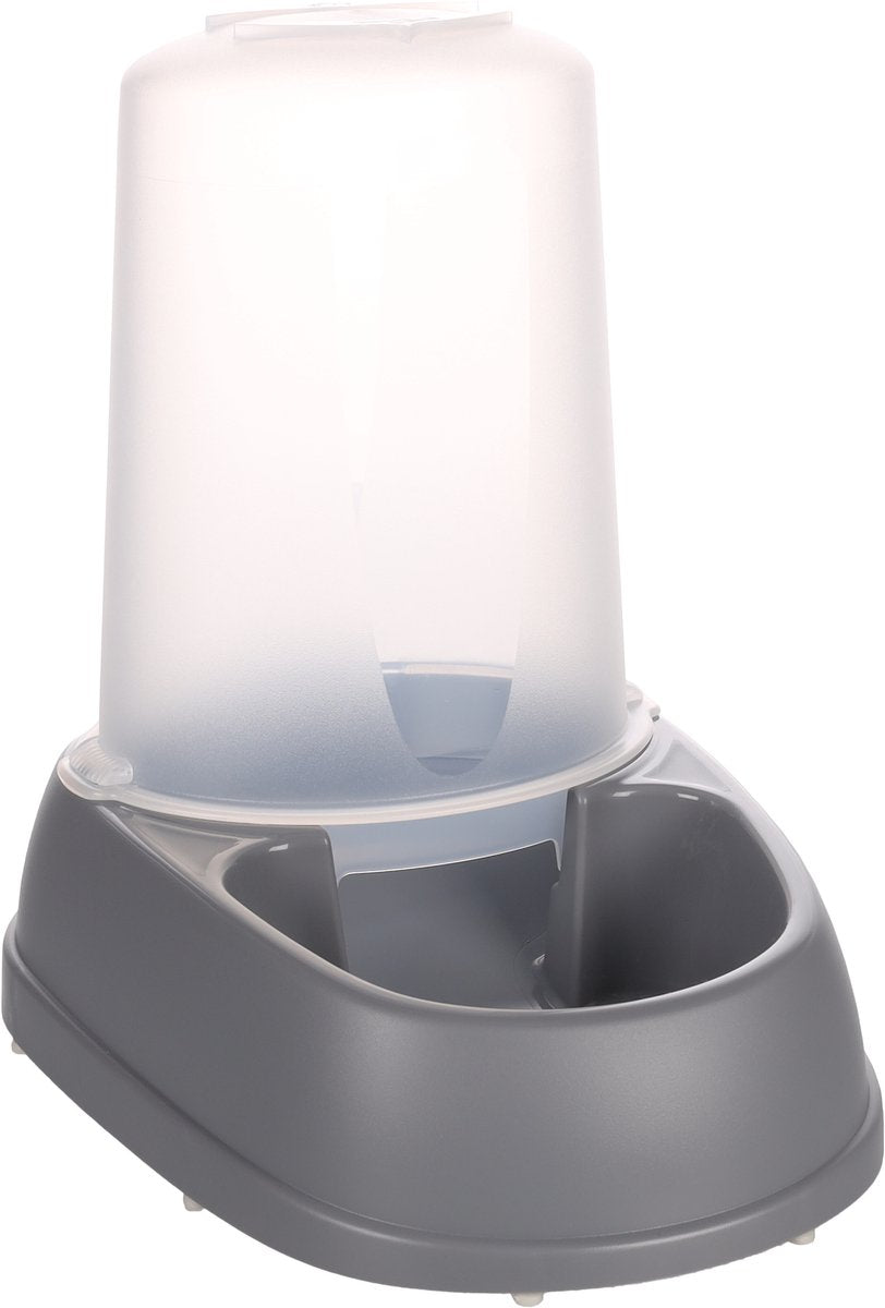 Flamingo raja voer- en waterautomaat – 2,5l – grijs – altijd vers water of voer voor jouw huisdier