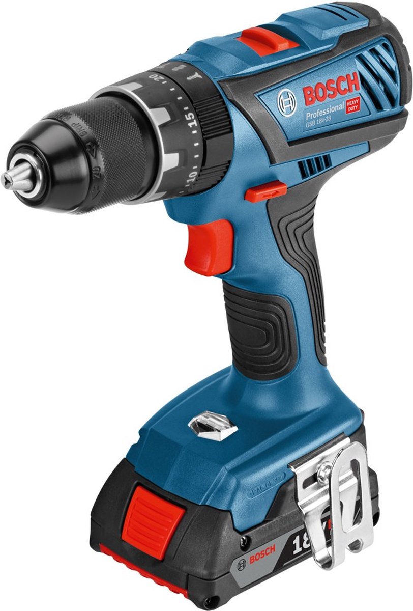 Bosch professional gsb 18v-28 accuboormachine - losse body (geleverd zonder accu en lader)