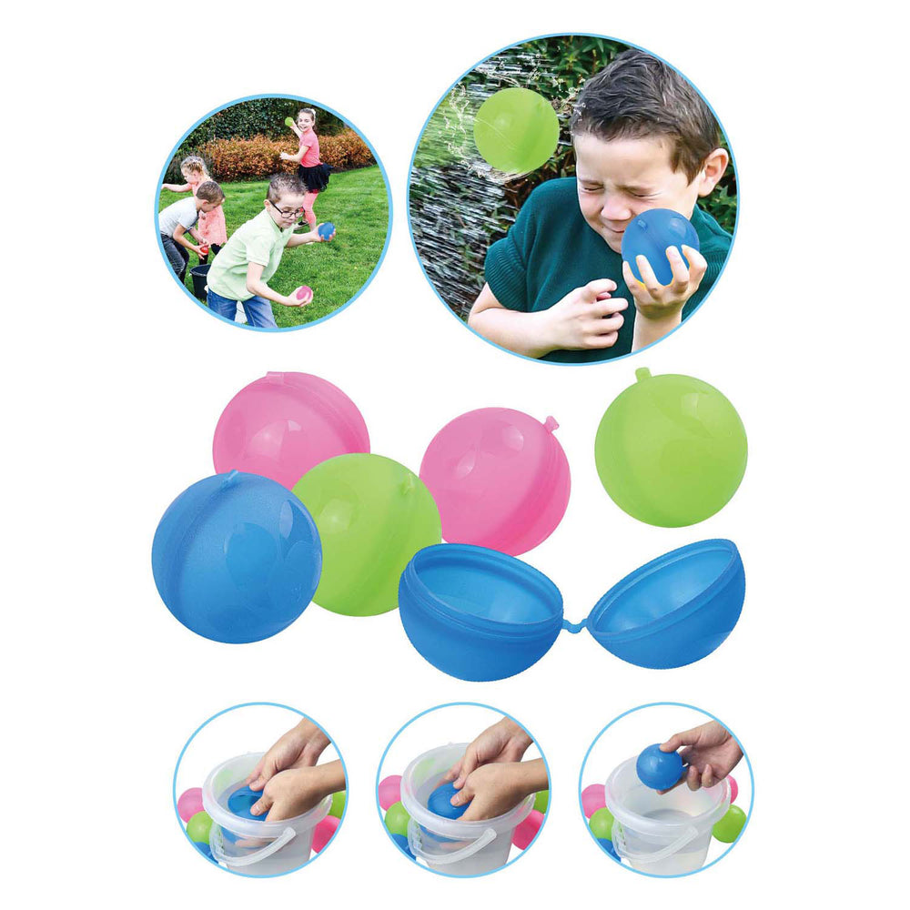 Speelplezier hervulbare waterballen, 6st.