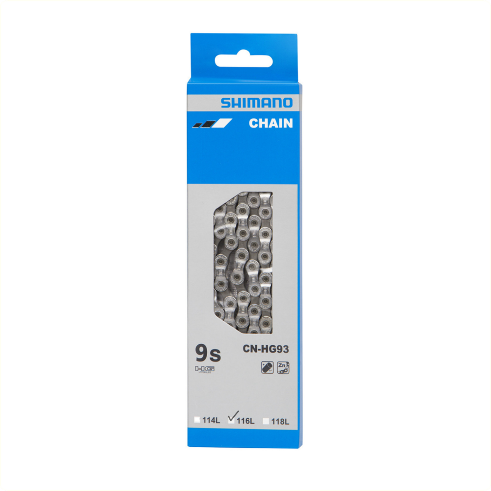 Chaîne Shimano CN-HG93 petit 116 maillons 9 vitesses Deore XT