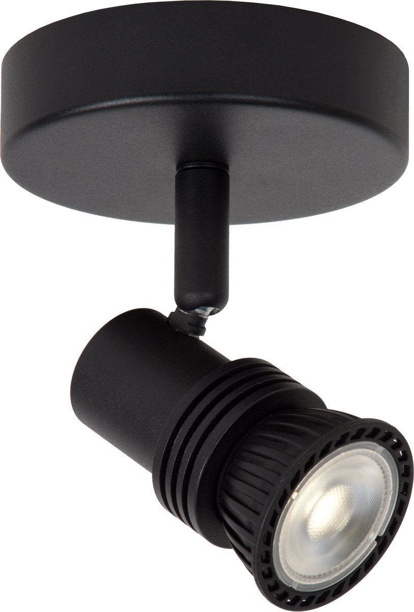 Lucide kianti - plafondspot (plafondlamp) - ø 10 cm - 1xgu10 - zwart