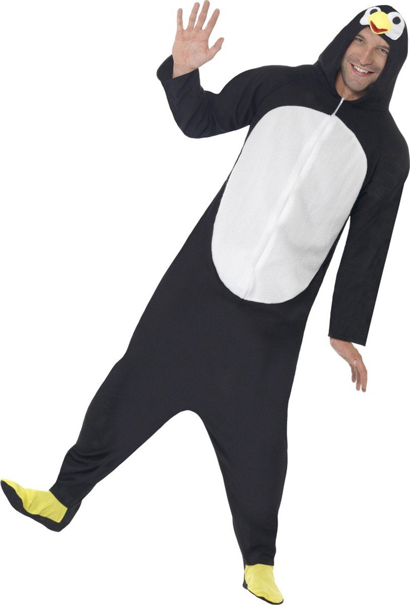 Smiffys pinguin kostuum onesie | maat xl-xxl