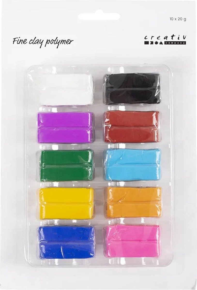 Creativ company fijne polymeerklei cartoon, 10x20 gram