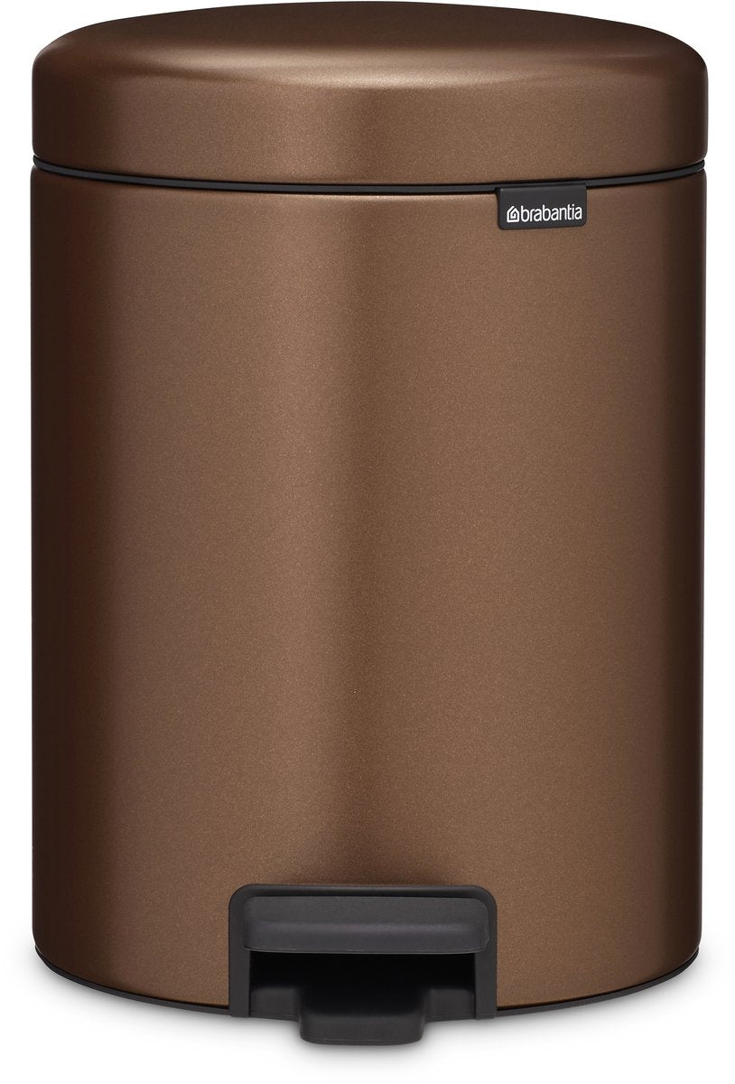 Brabantia newicon prullenbak - 5 liter - badkamer - warm bronze