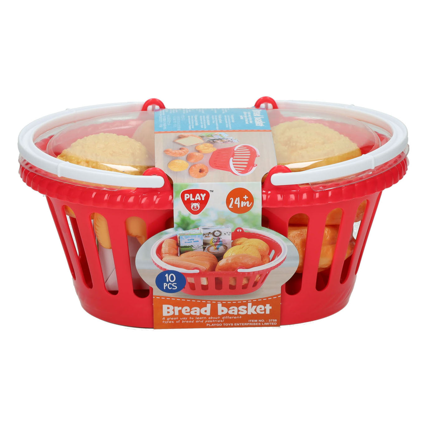 Playgo mandje met brood - 10dlg.