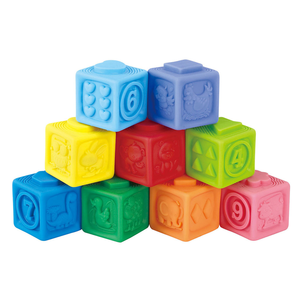 Playgo stapelbare voelblokken - 9dlg.