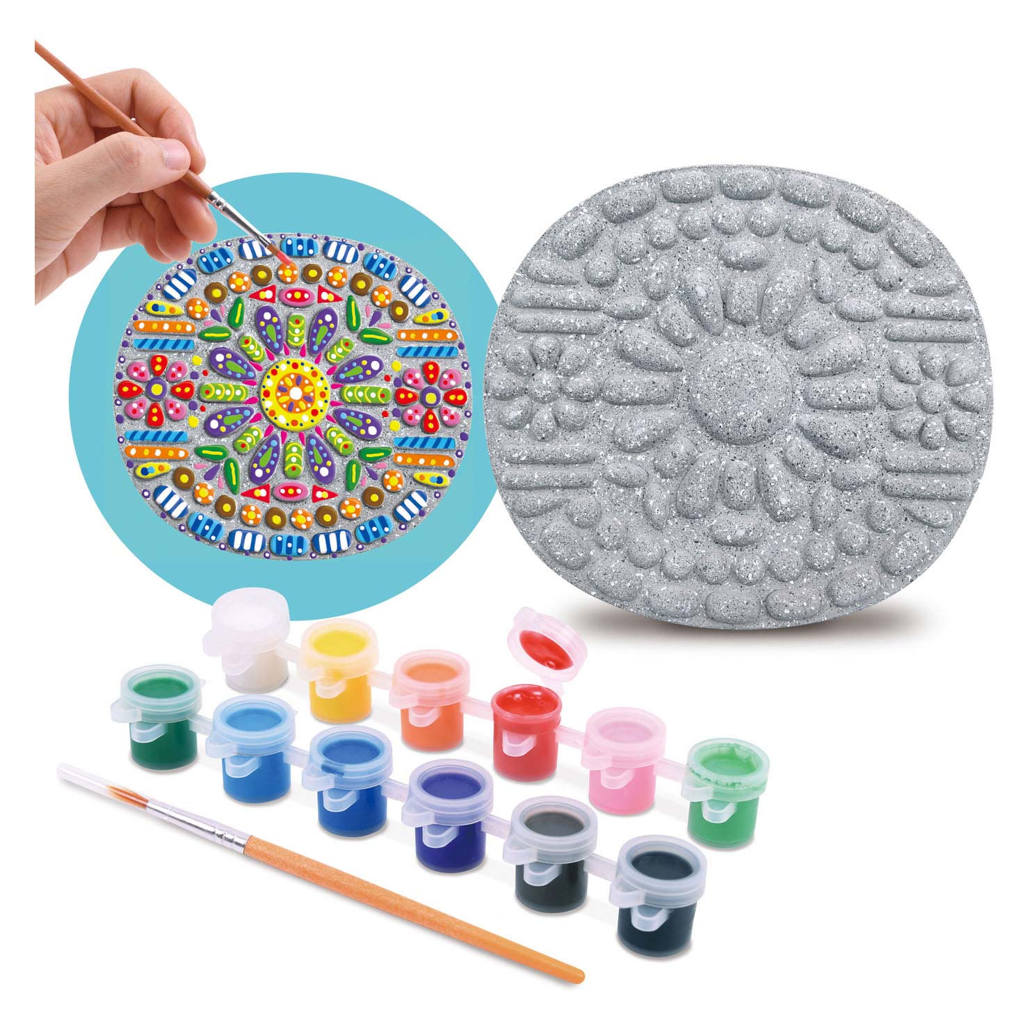 Speel Verf je eigen Cementen Stepping Stone, 14dlg.