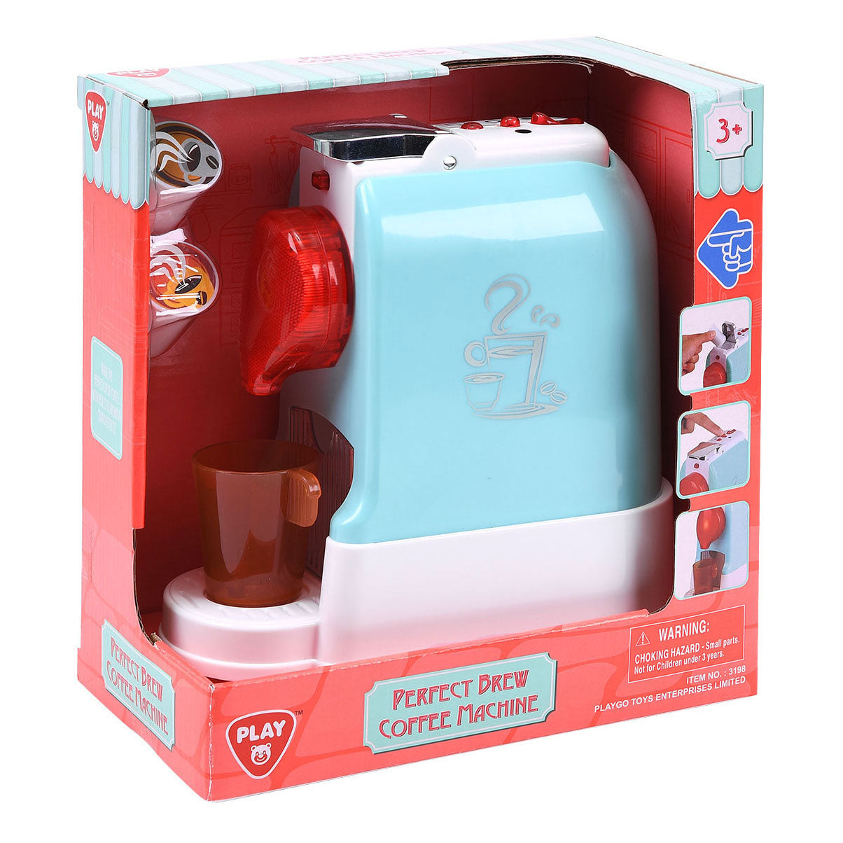 Speel Koffiemachine Perfect met Cups, 4dlg.