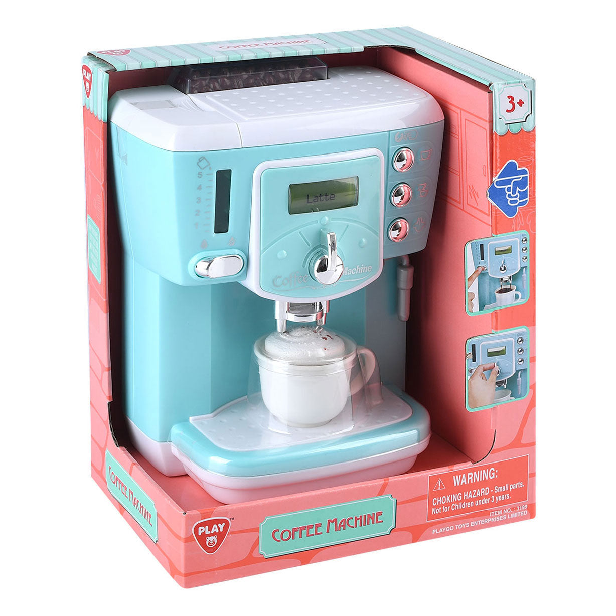 Speel bonen koffiemachine blauw deluxe