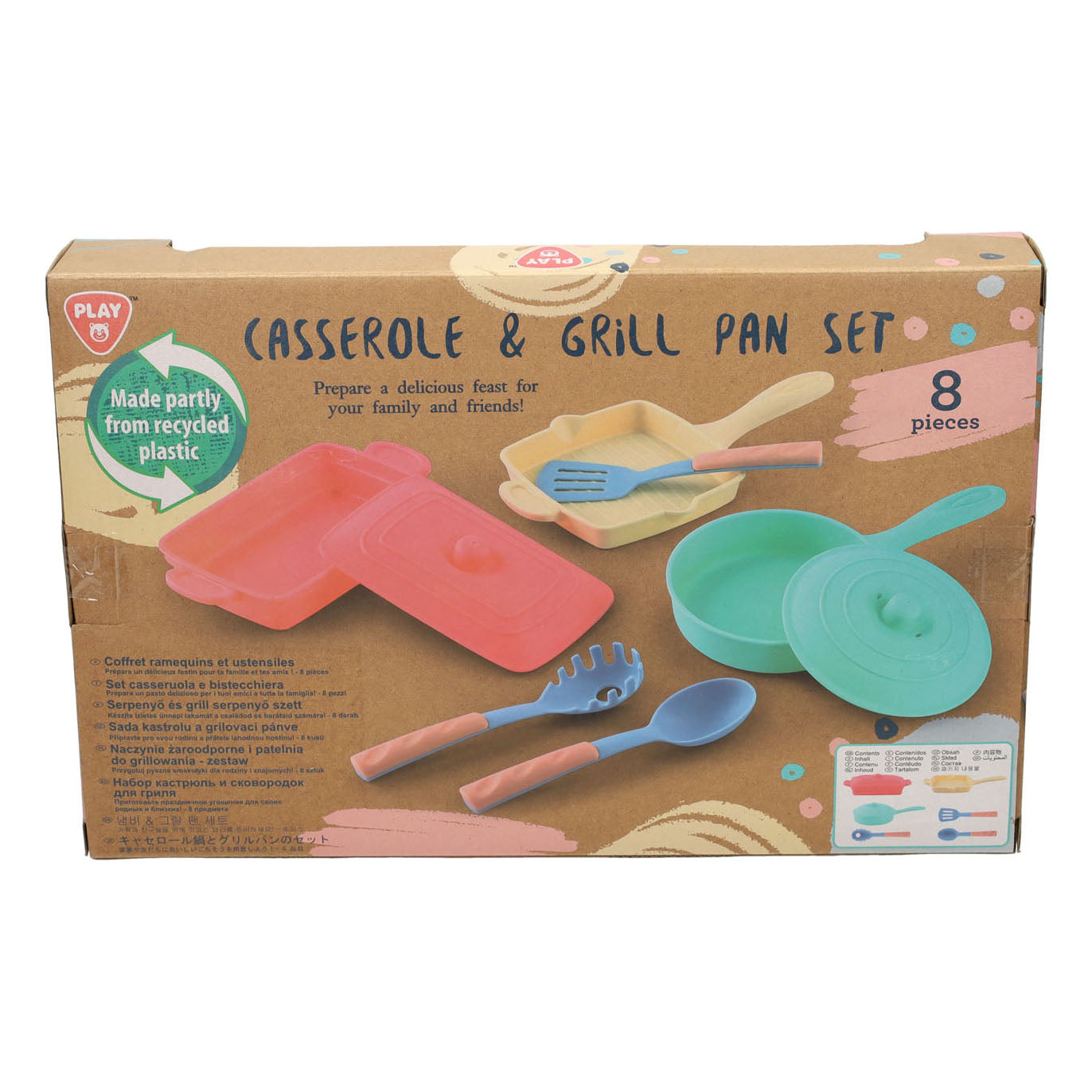 Speel braadpan en grillpan speelset, 8dlg.