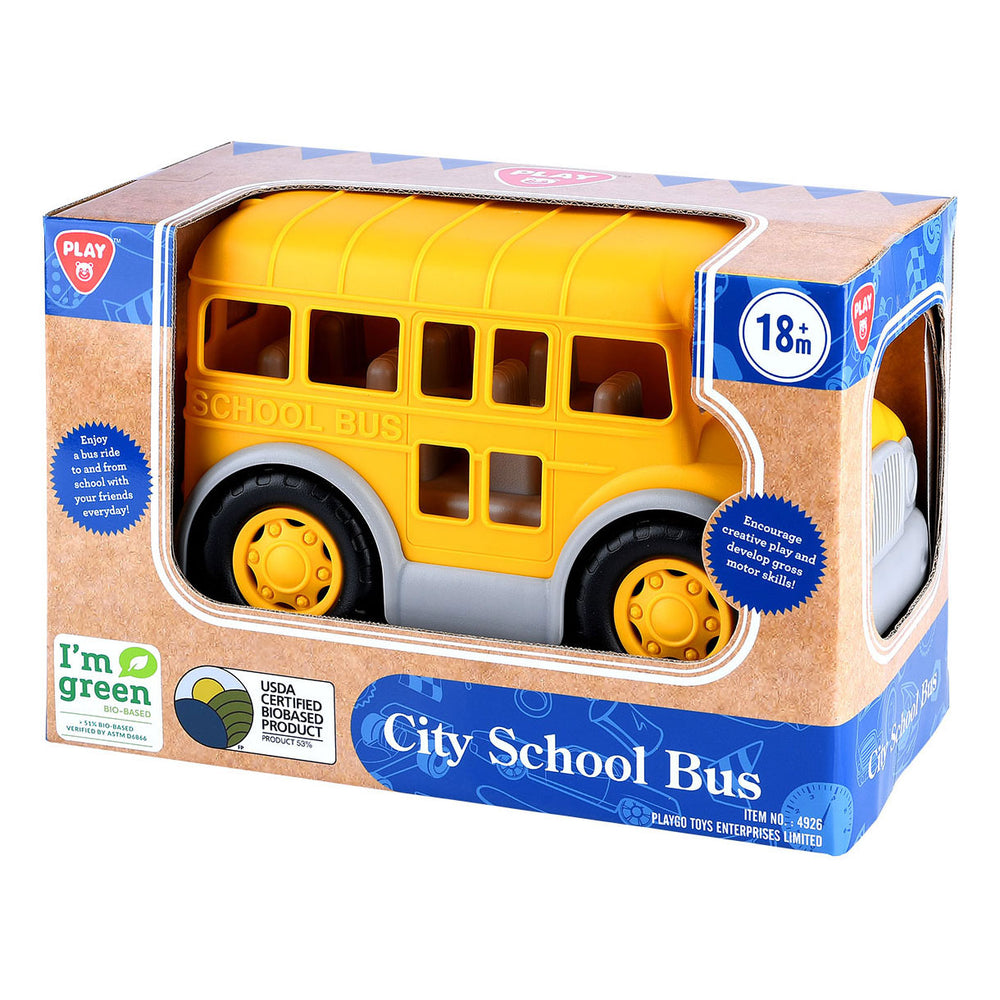 Speel biobased schoolbus