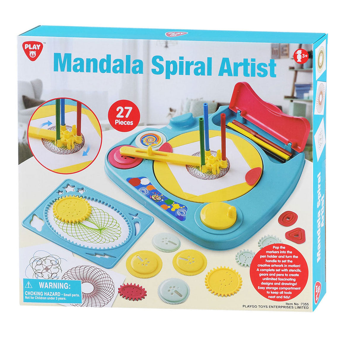 Speel Mandala Spirograaf en Sjablonen Tekenset, 27dlg.