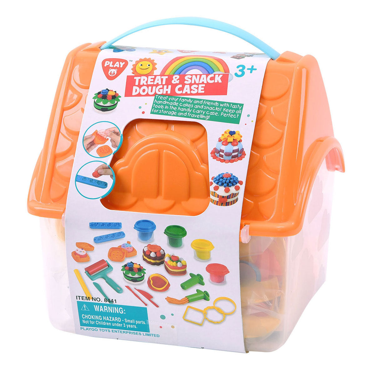 Speellekkernijen kleiset in opbergdoos, 4 kleipotjes