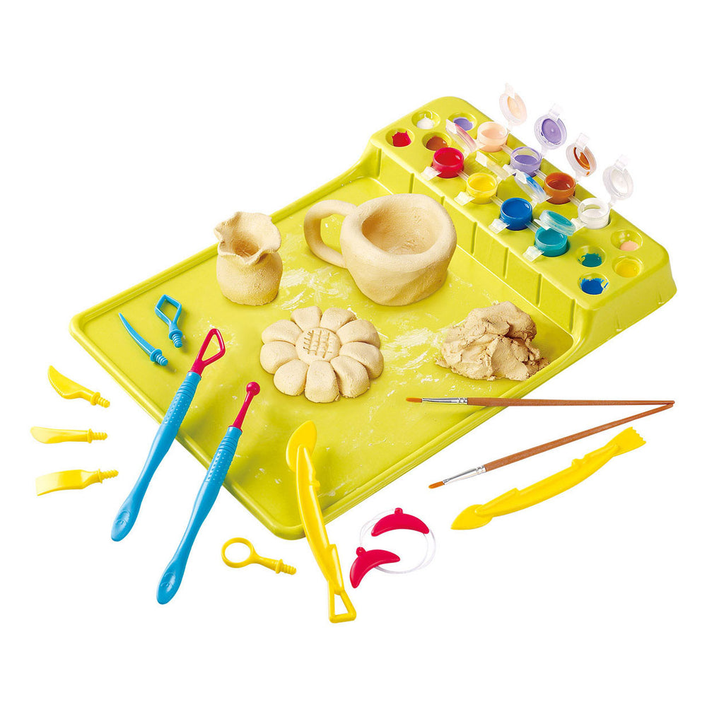 Speel beeldhounen kleiset met verf en accessoires, 20dlg.