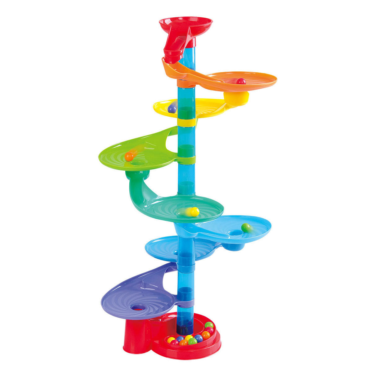 Speel knikkerbaan met ronde platformen, 31dlg.