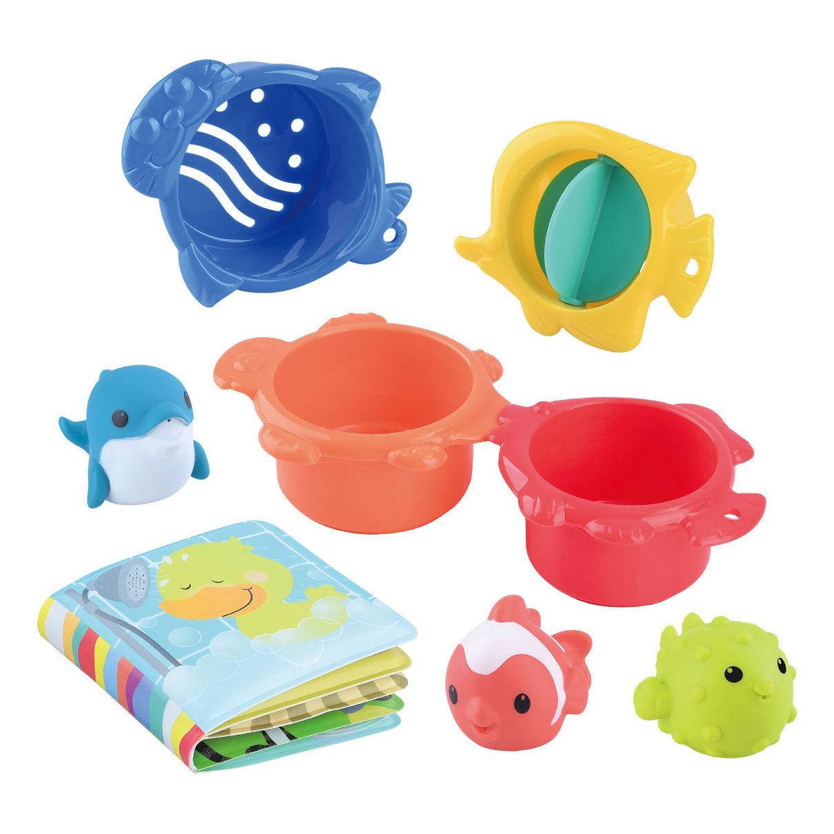Speel splashy badspeelgoed, 8dlg.