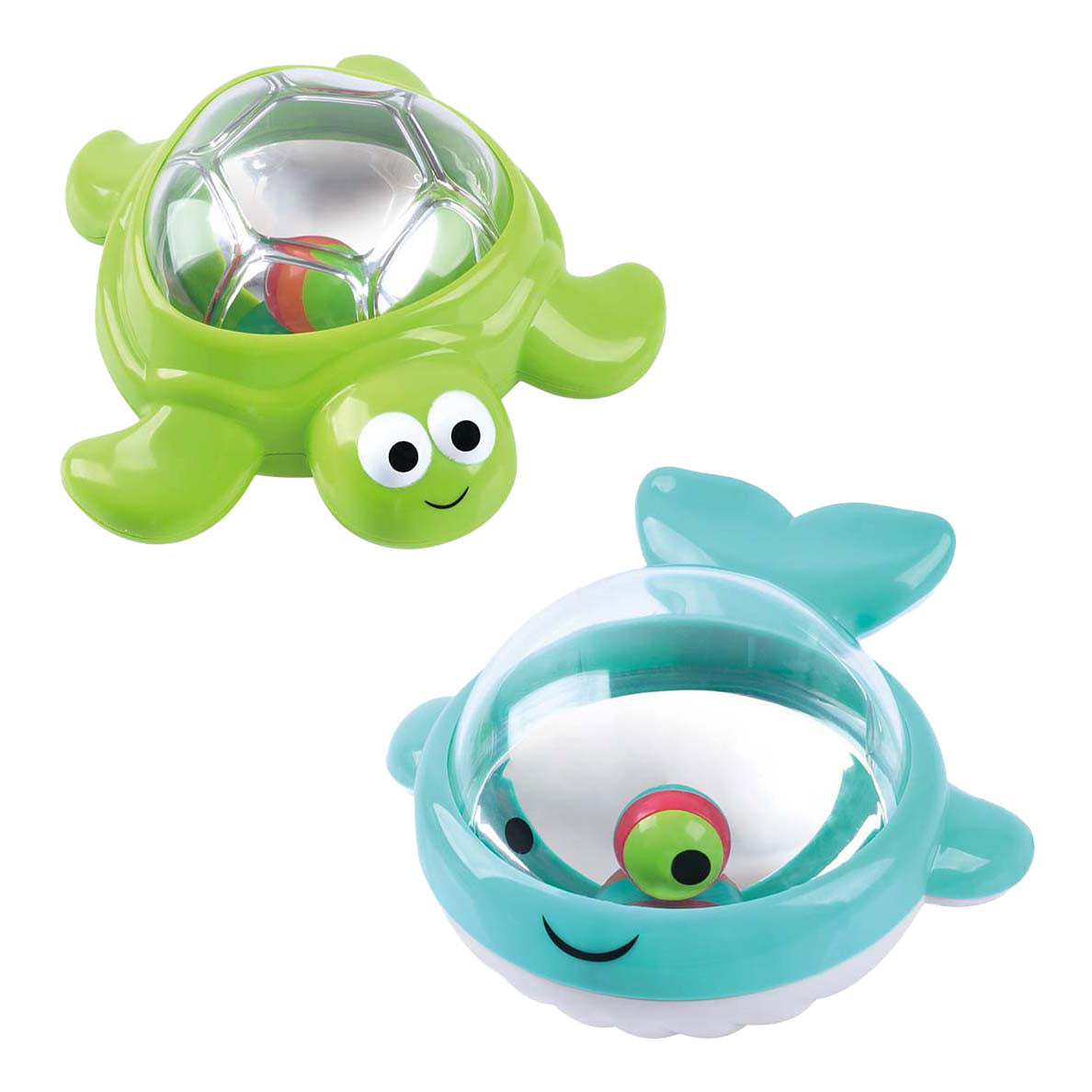 Speelbadspeelgoed tub twinklers - walvis en schildpad, 2st.