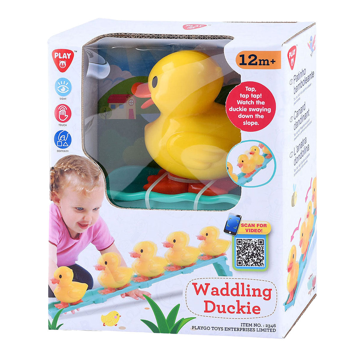 Speel waggelende eend van de helling speelset