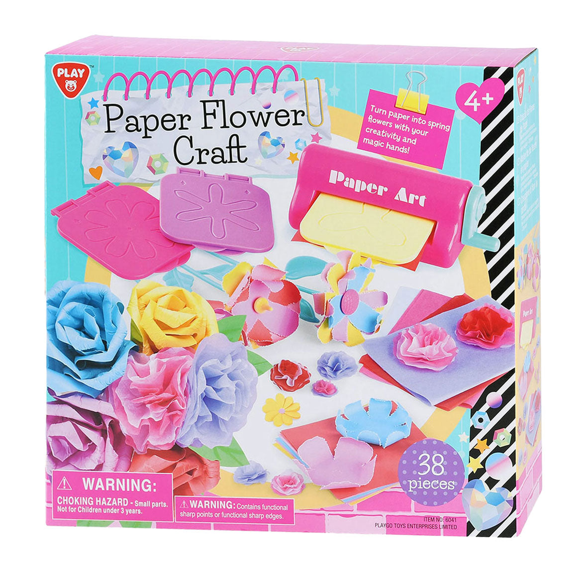Speel papieren bloemen maken knutselset, 38dlg.