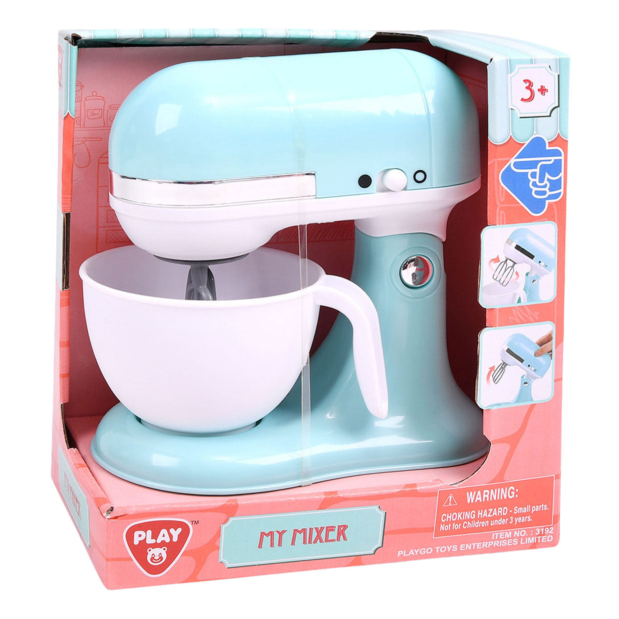 Speel mijn mixer met kom blauw