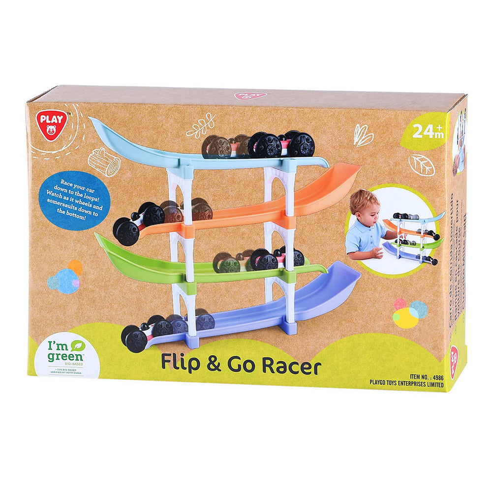 Speel biobased flip en go autoracebaan, 11dlg.