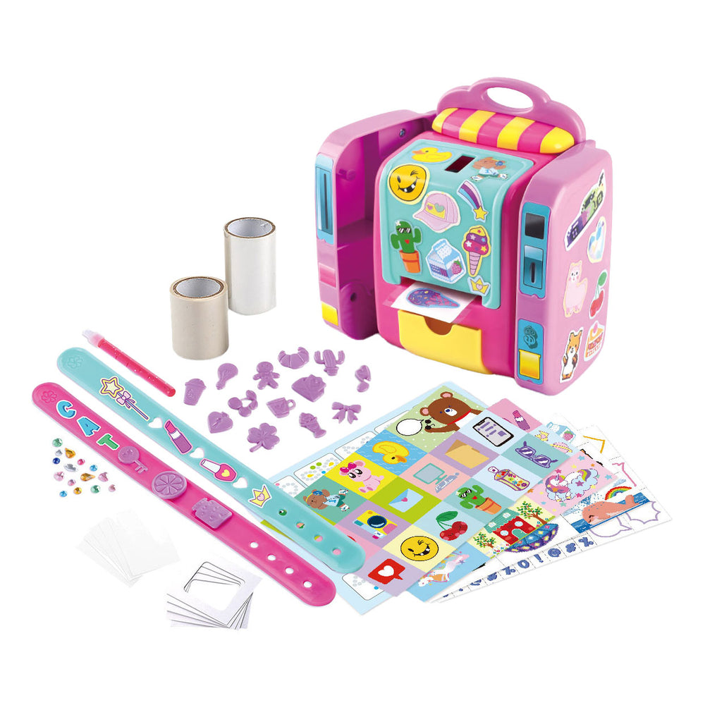 Speel 2in1 sticker studio deluxe, incl 100 stickers en armbandjes