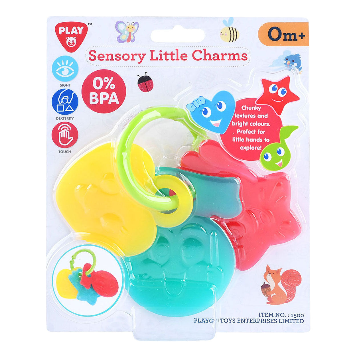 Speel sensorische sleutelhangers, 4dlg.