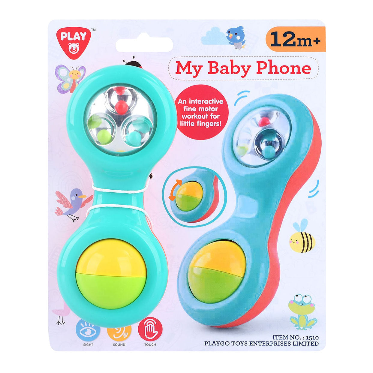 Speel mijn babytelefoon met bewegende balletjes