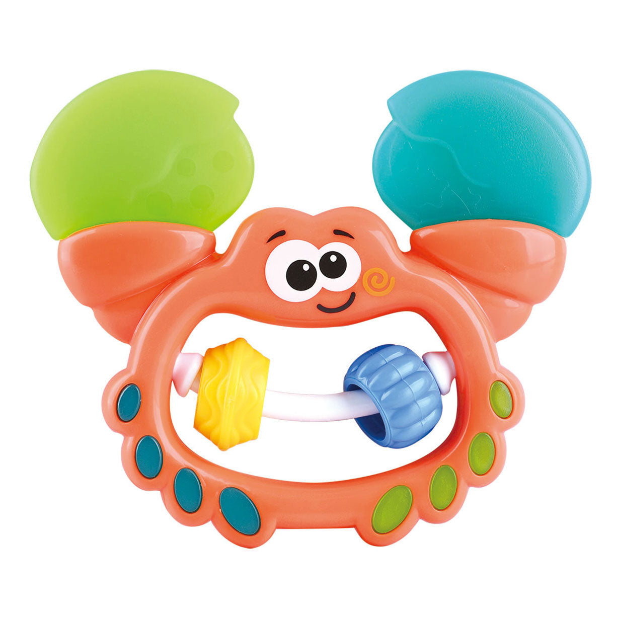 Speel krab rammelaar oranje