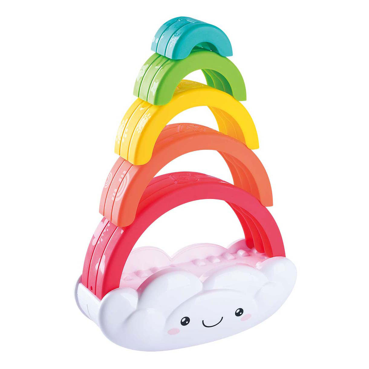 Speel regenboog stapeltoren, 6dlg.