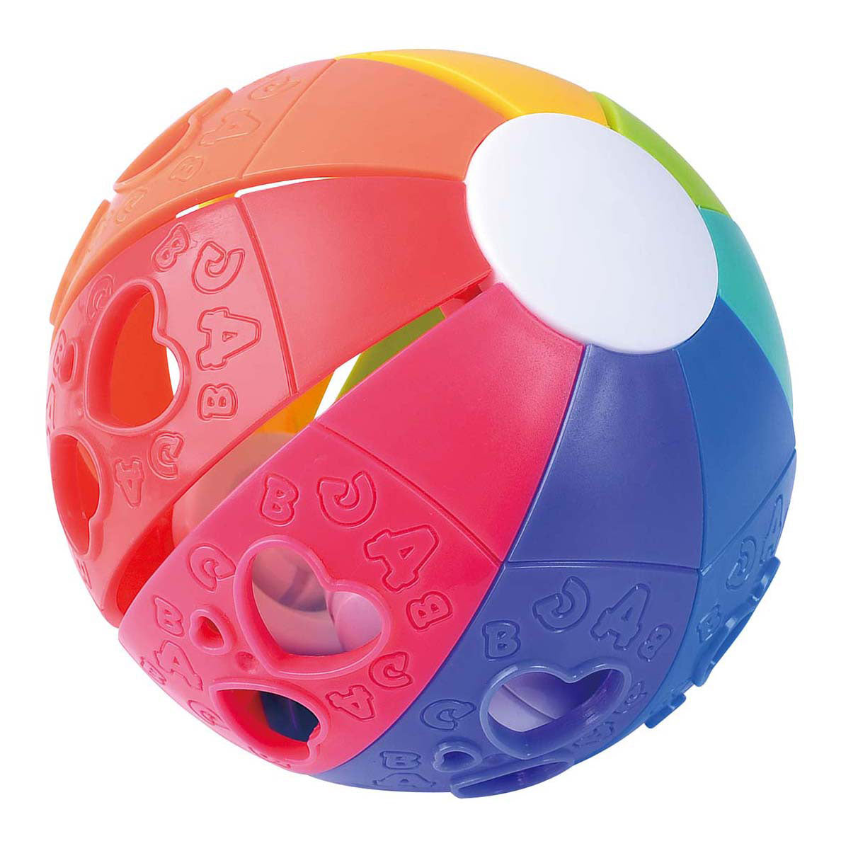 Speel regenboog dwerg bal met ratel geluid