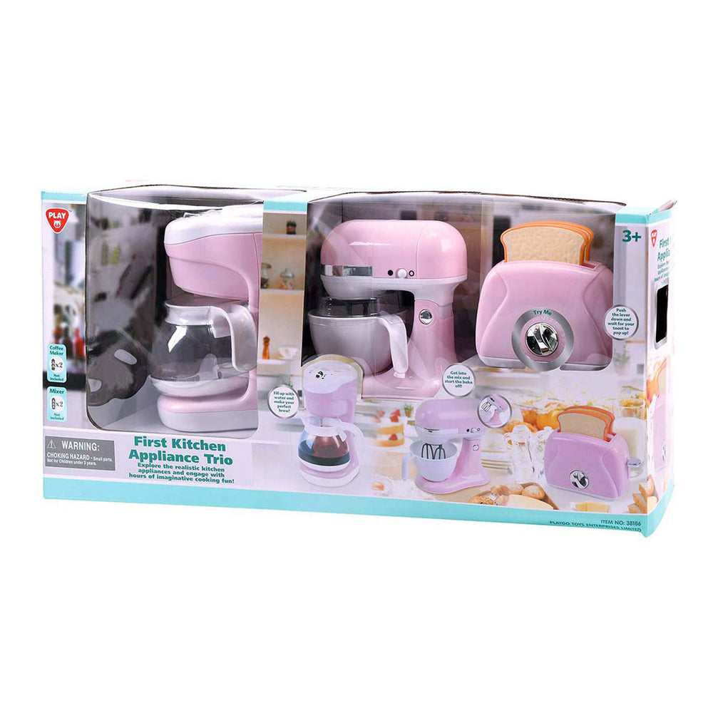 Speel keukenmixer, koffiezetapparaat en bekende roze, 7dlg.