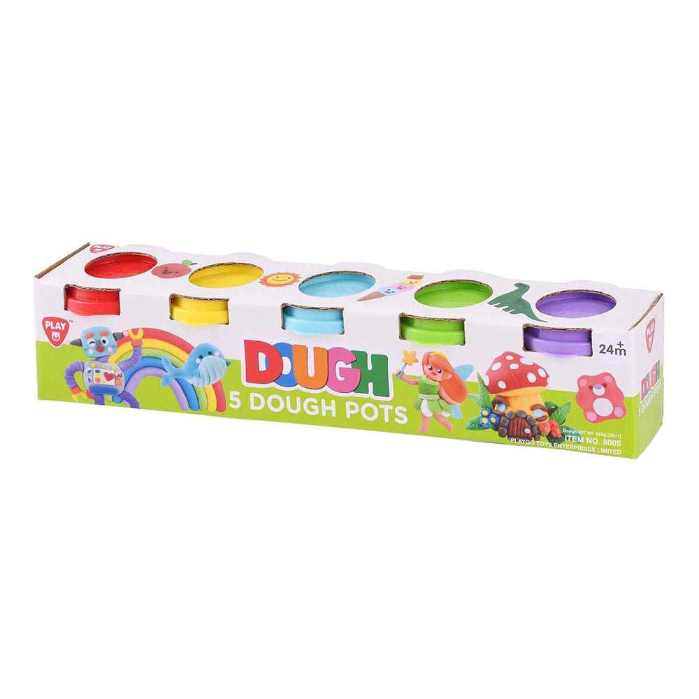 Playgo kleiset 5 kleuren - 5x113gram